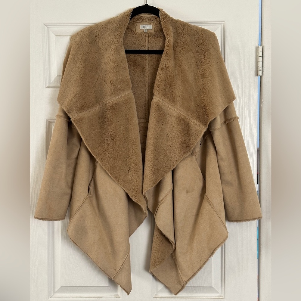 Tan Women's Faux Suede Jacket